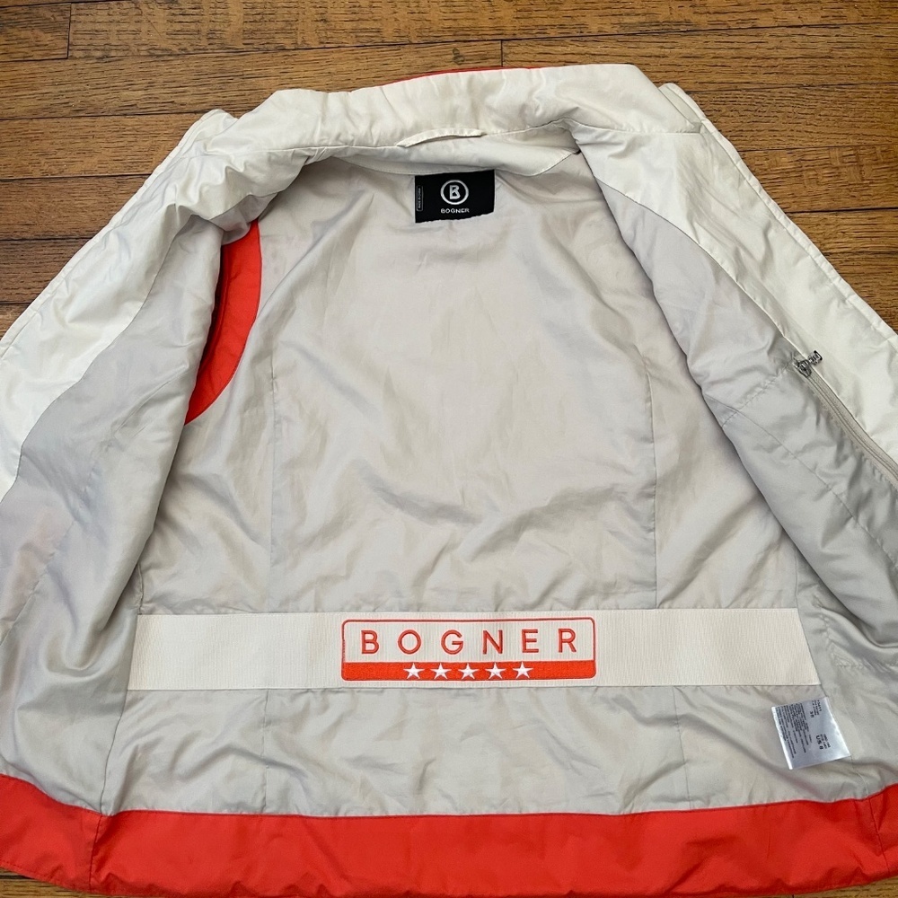 Bogner Quilted Golf Vest Coral Orange Size 8 - Picture 8 of 11